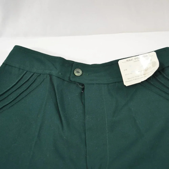 Vintage Green Wide  Leg Pants Size 27 Tribal Sportswear Montreal NWT - Picture 6 of 11